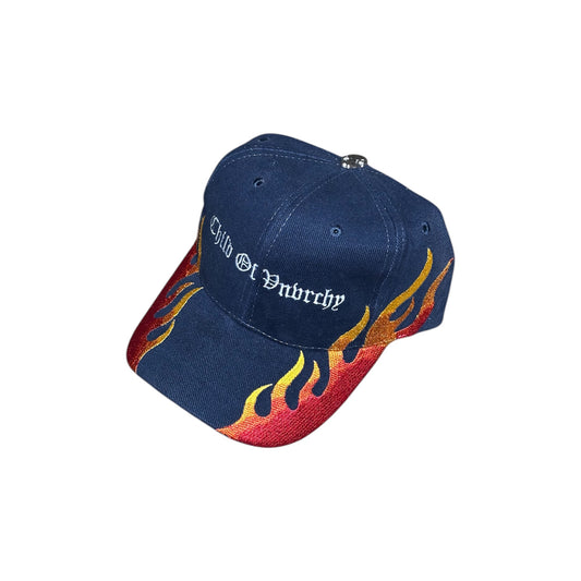 CHILD OF VNVRCHY VINTAGE FLAME PIT CREW HAT