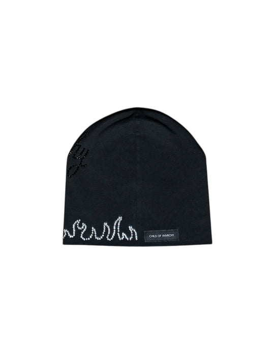 CHILD OF VNVRCHY SCRIPT RHINESTONE SKULLY