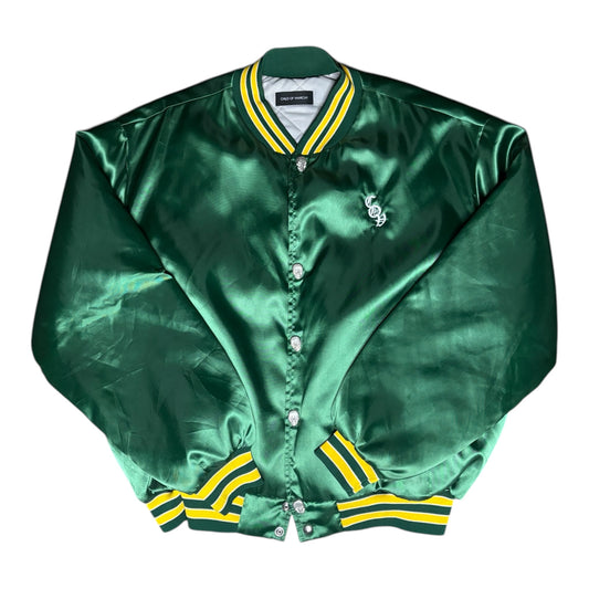 CHILD OF VNVRCHY VINTAGE SATIN SKULL HEAD BOMBER