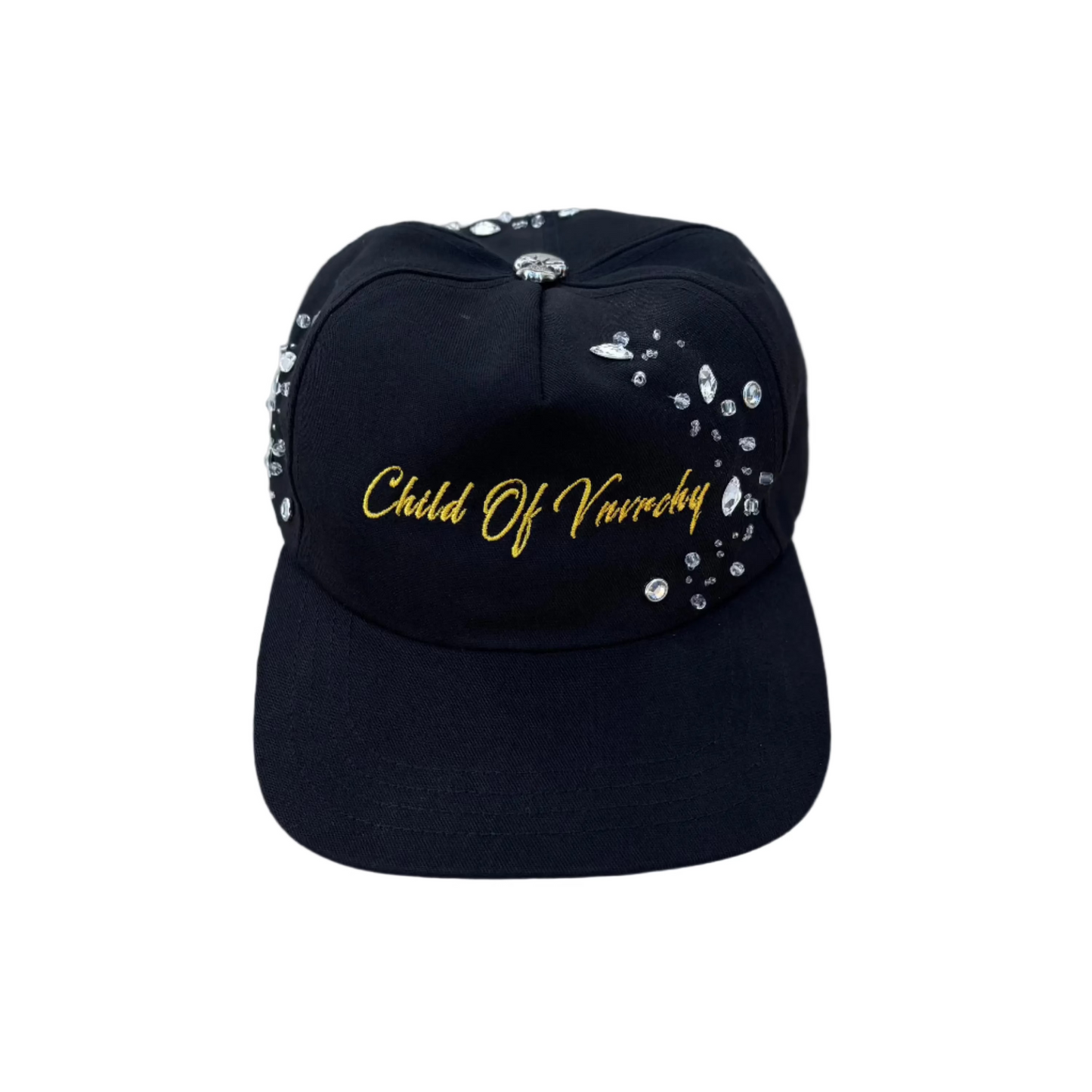 CHILD OF VNVRCHY ADJUSTABLE SCRIPT CRYSTAL HAT