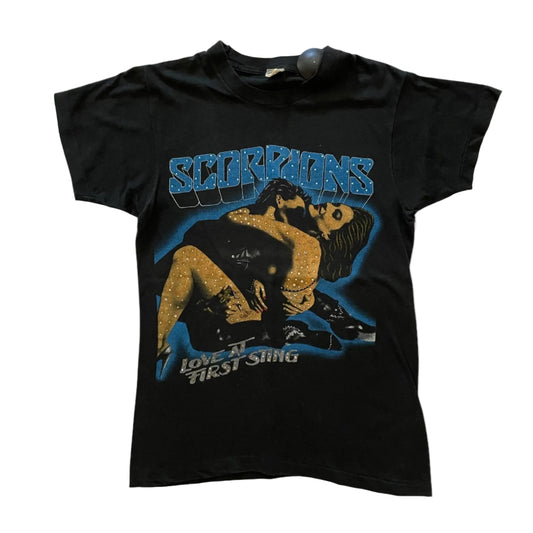 CHILD OF VNVRCHY X VINTAGE RHINESTONE SCORPIONS "LOVE AT FIRST STING" TEE